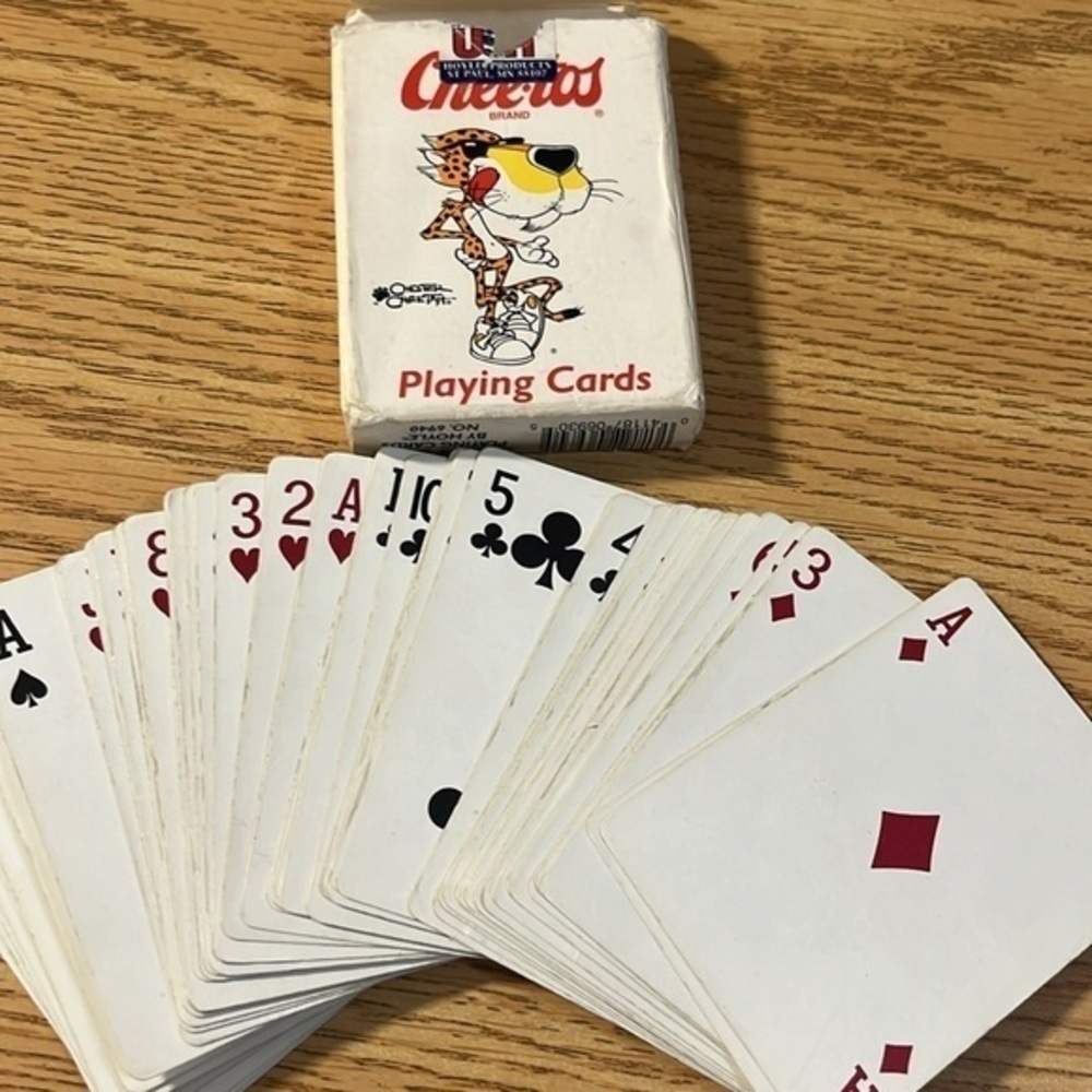 Chester cheetah Cheetos 90’s vintage playing cards